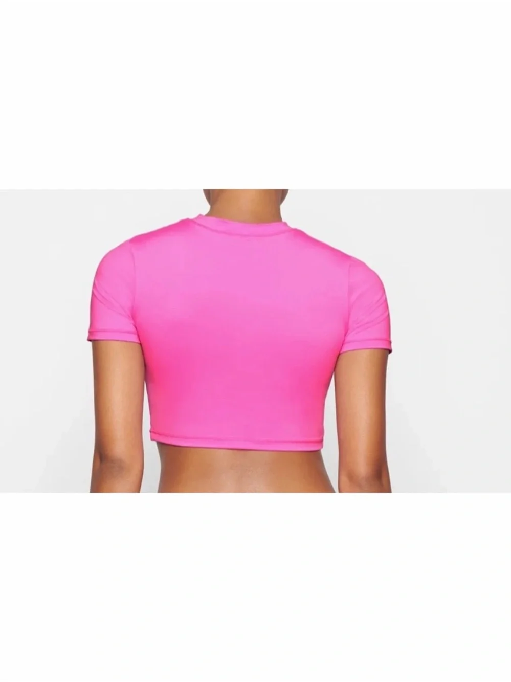 SKIMS Recycled Swim T Shirt Short Sleeve Taffy Hot Pink Sz 2X